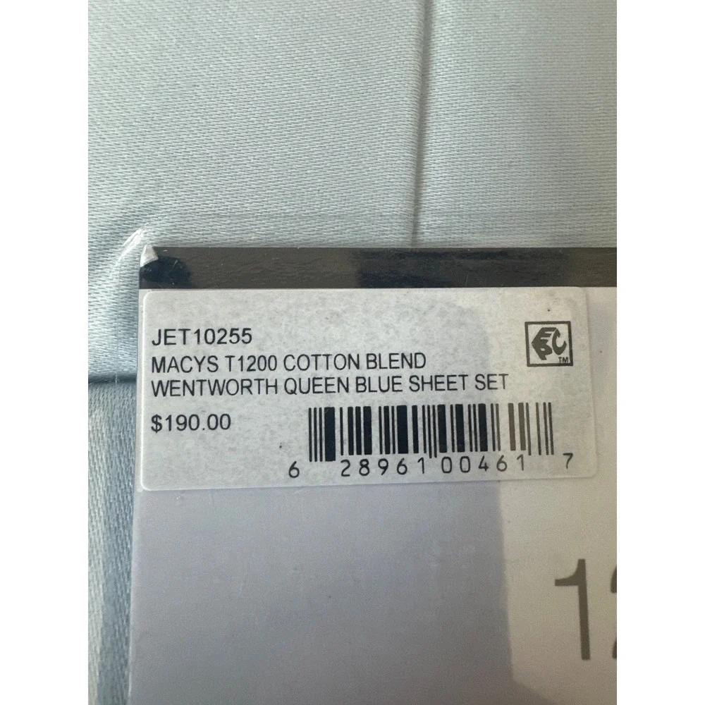 Brixton Avenue Wentworth 6 Piece Queen Size Sheet Set Jet Blue 1200 Thread Count